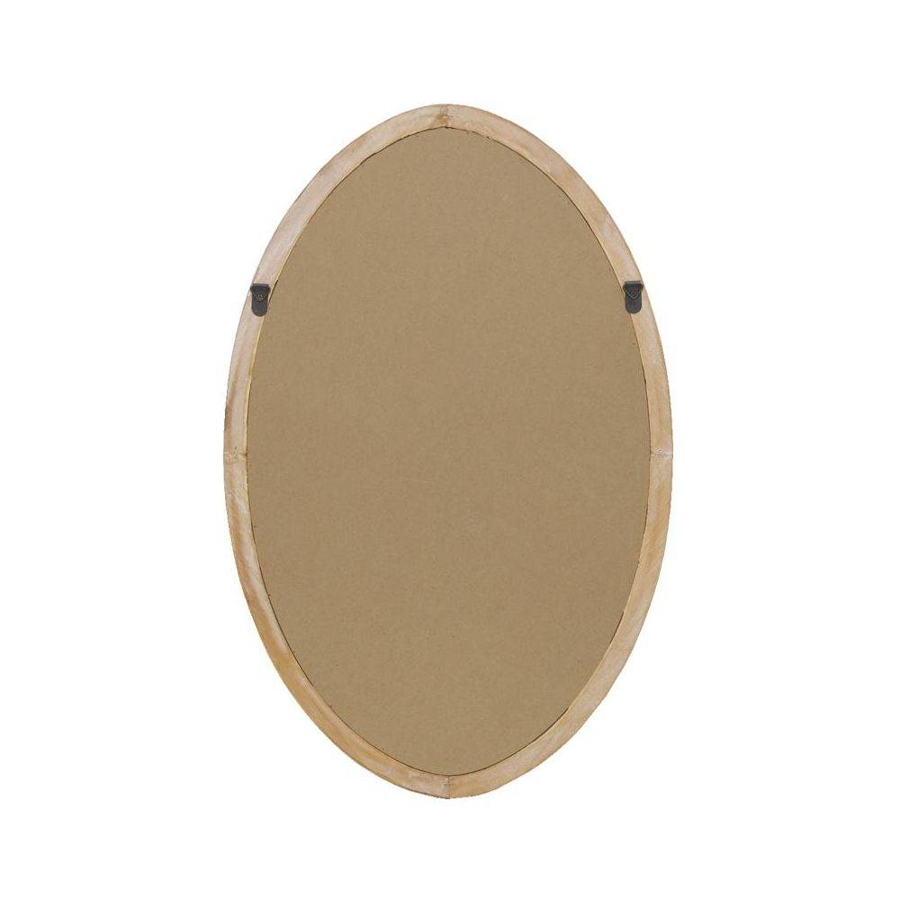 Aubry Gaspard - Miroir ovale en bois naturel - Imagen 4
