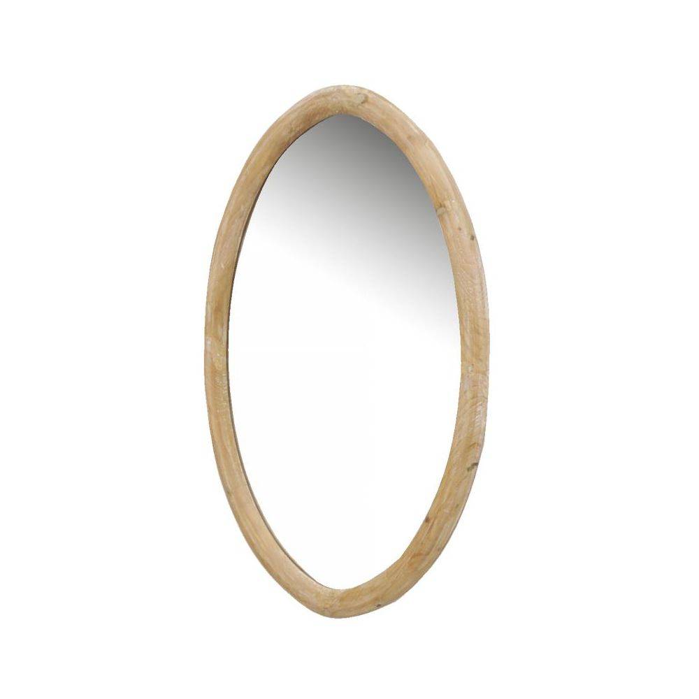 Aubry Gaspard - Miroir ovale en bois naturel - Imagen 2