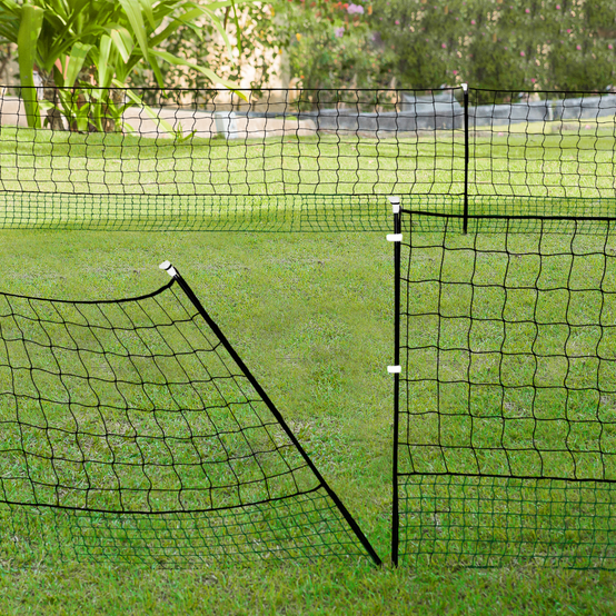 Kit Clôture Filet à Poules 24 m avec porte et 9 piquets double pointe – IDMarket - Image 3