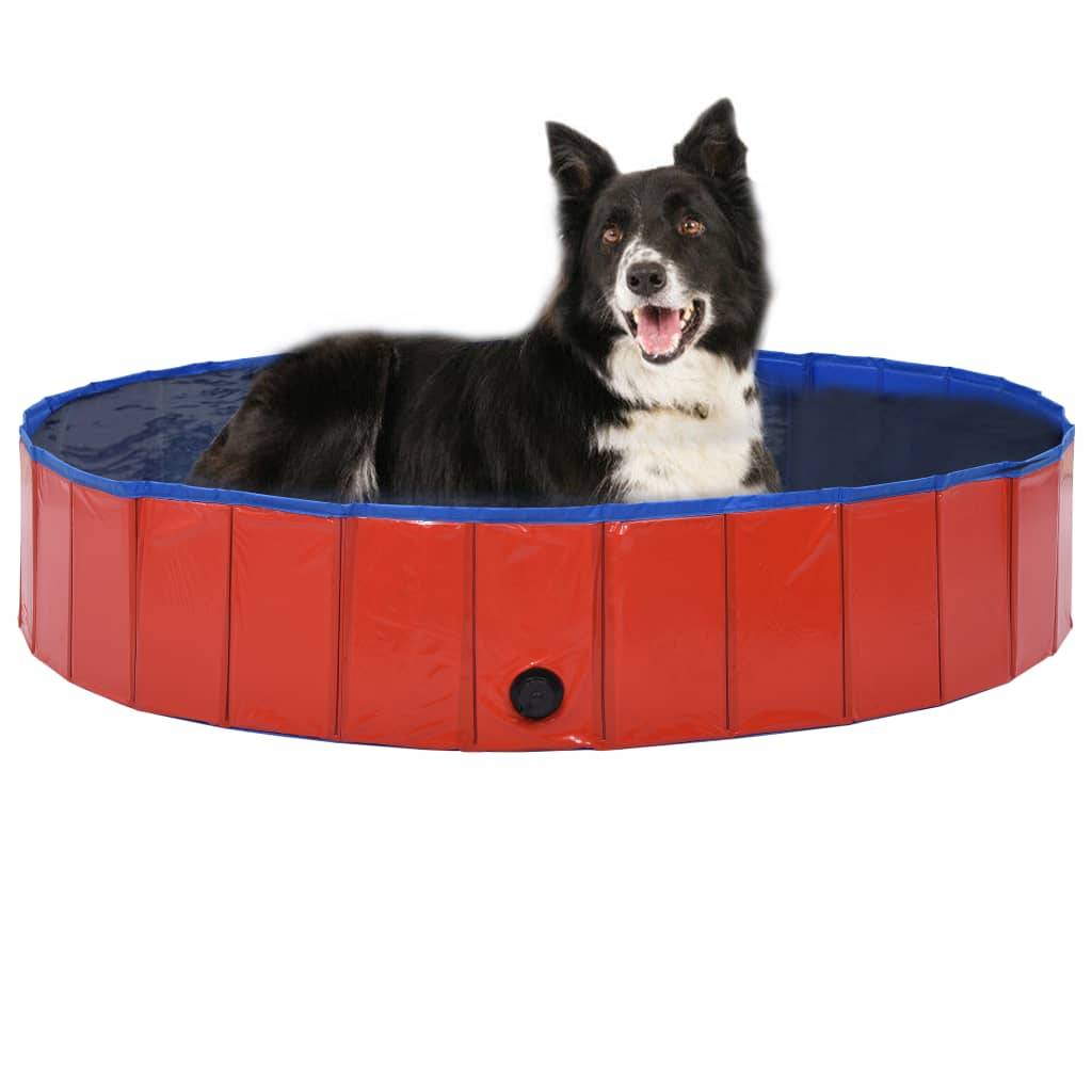 Vidaxl - Piscine pliable pour chiens Rouge 160x30 cm PVC vidaXL 170824 - Imagen 1
