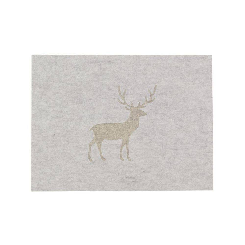 Aubry Gaspard - Sets de table en feutrine Cerf (lot de 6) - Imagen 4