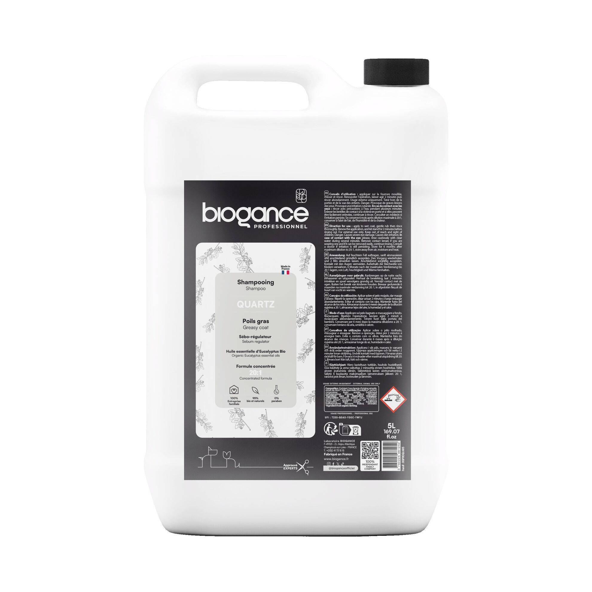 Biogance - Shampoing Quartz Dégraissant Biogance BIOGANCE