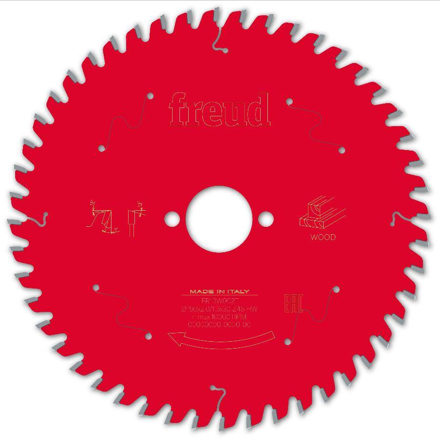 Lame pour scie circulaire portative FREUD - Ø190 2/1,3 AL30 Z48 BA 5° - F03FS09768 -FR13W002T - Imagen 2