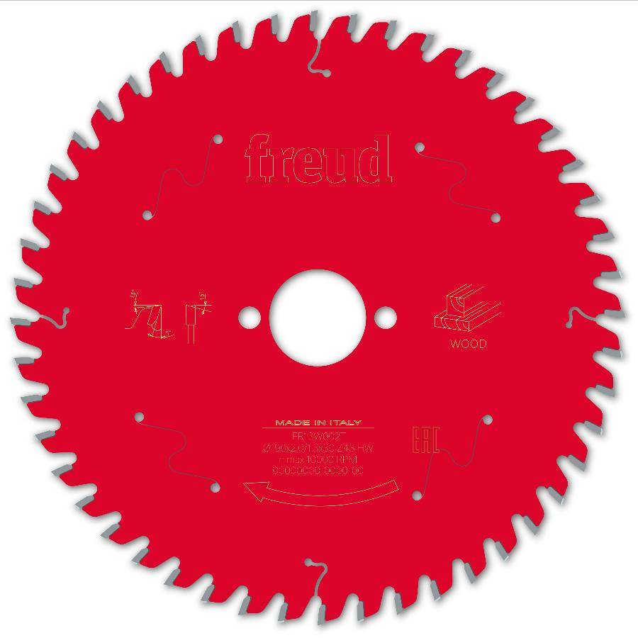 Lame pour scie circulaire portative FREUD - Ø190 2/1,3 AL30 Z48 BA 5° - F03FS09768 -FR13W002T - Imagen 1
