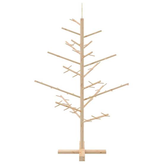 ComfortXL - Sapin de Noël en bois de pin massif Décoration scandinave Naturel 125 cm – ComfortXL Outdoor Living - Image 6