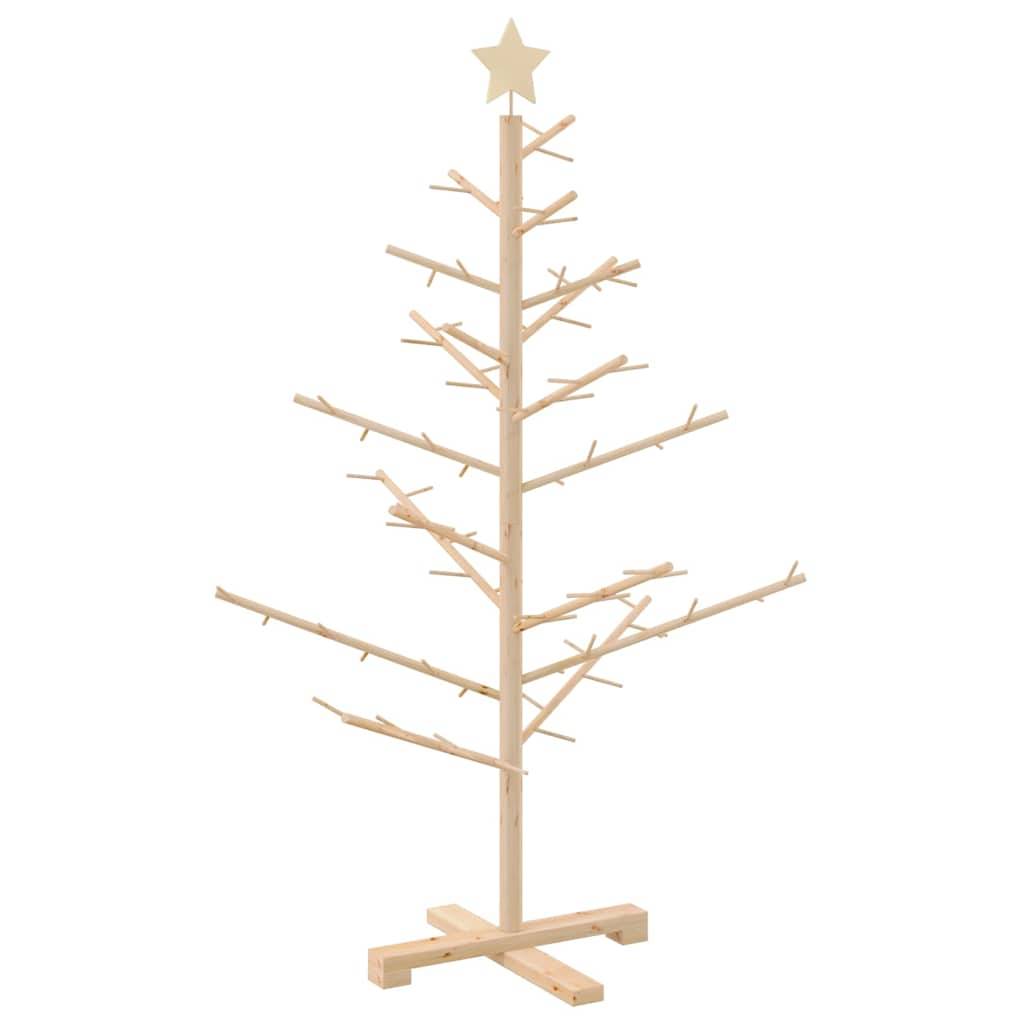 ComfortXL - Sapin de Noël en bois de pin massif Décoration scandinave Naturel 125 cm – ComfortXL Outdoor Living - Image 7