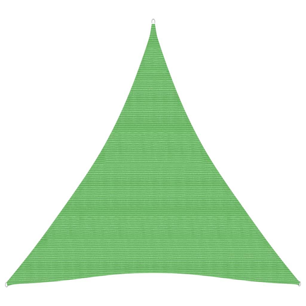 Helloshop26 - Voile toile d'ombrage parasol 160 g/m² PEHD 5 x 6 x 6 m vert clair - Imagen 1