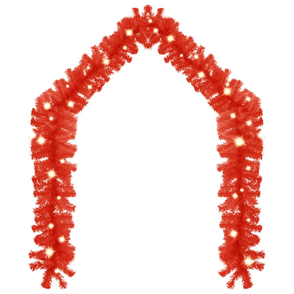 Guirlande de Noël Lumineuse PVC Décoration Fêtes 75 LED Rouge 5 m – ComfortXL Outdoor Living - Image 2