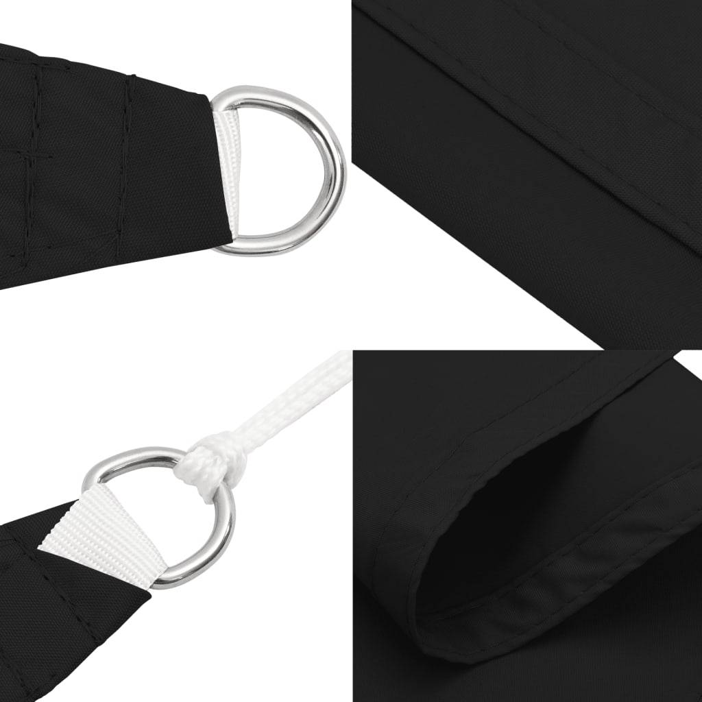 Voile de parasol tissu oxford noir 600 x 600 cm - PANGIVO - Image 7