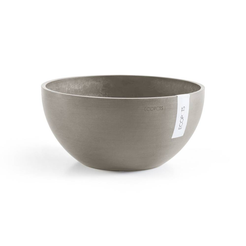 Ecopots - Pot Rond Brussels 35 Taupe - Ø 35 x H. 16,5 cm - 11,5 L ECOPOTS - Imagen 4