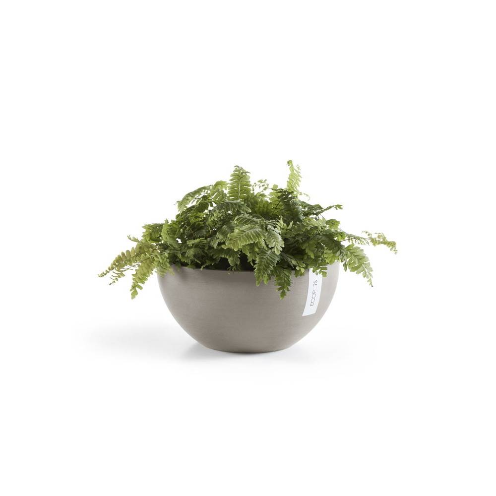 Ecopots - Pot Rond Brussels 35 Taupe - Ø 35 x H. 16,5 cm - 11,5 L ECOPOTS - Imagen 2