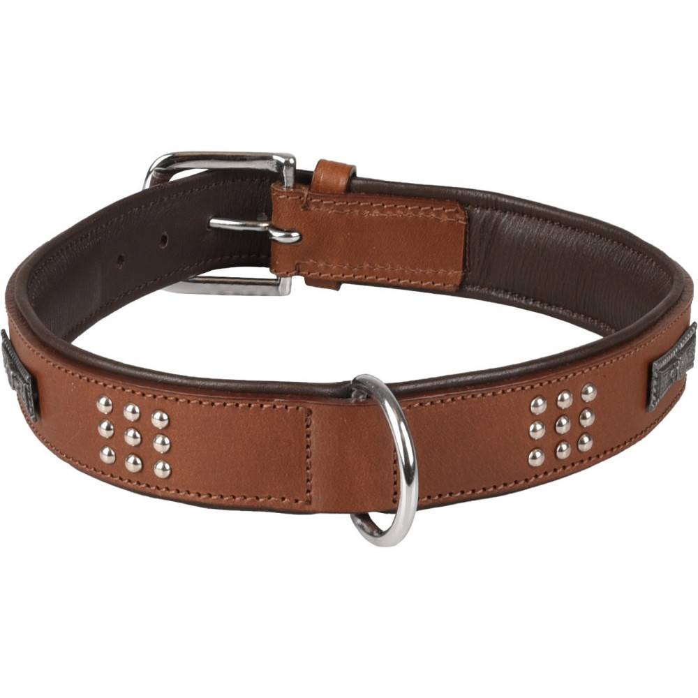 Collier Cuir SEDONA brun taille XXL 51-60 cm pour chien - Imagen 1