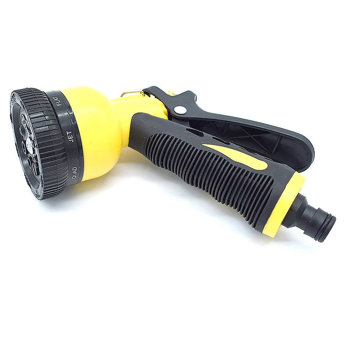 Pistolet arrosage 8 positions jaune - Image 1