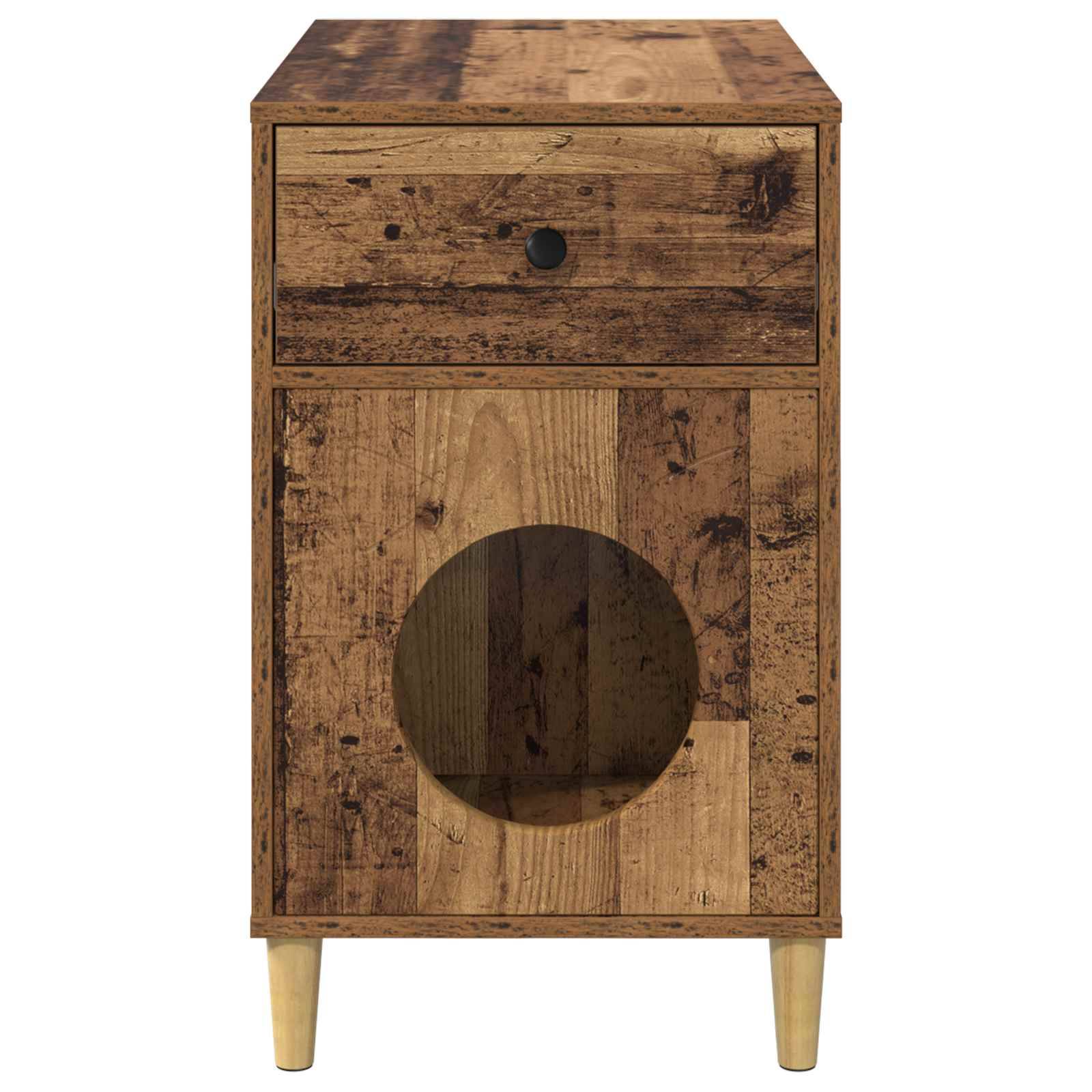 Vidaxl - Maison pour chat Bois ancien 72 x 42.5 x 70 cm vidaXL 8000687 - Image 8