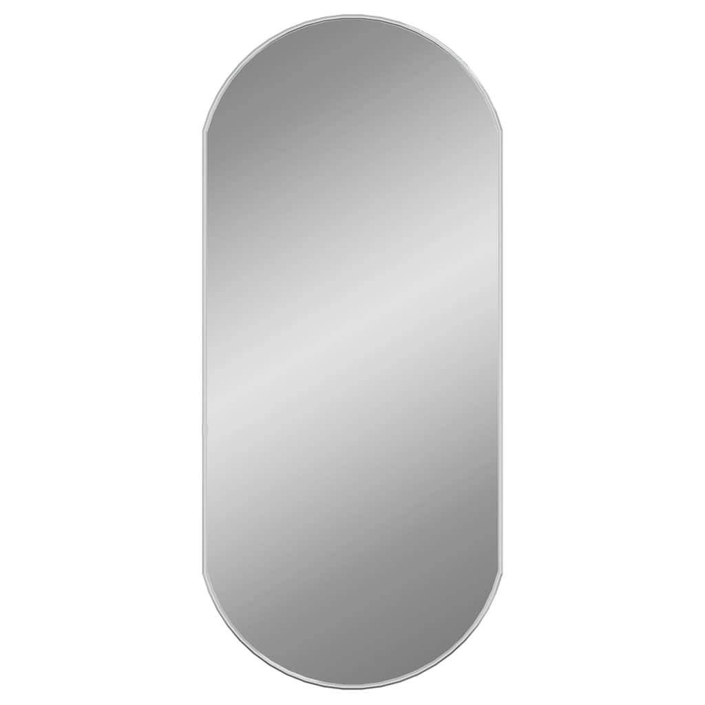 Maison Chic - Miroir mural Argenté 90x40 cm Ovale Maison Chic - Image 1