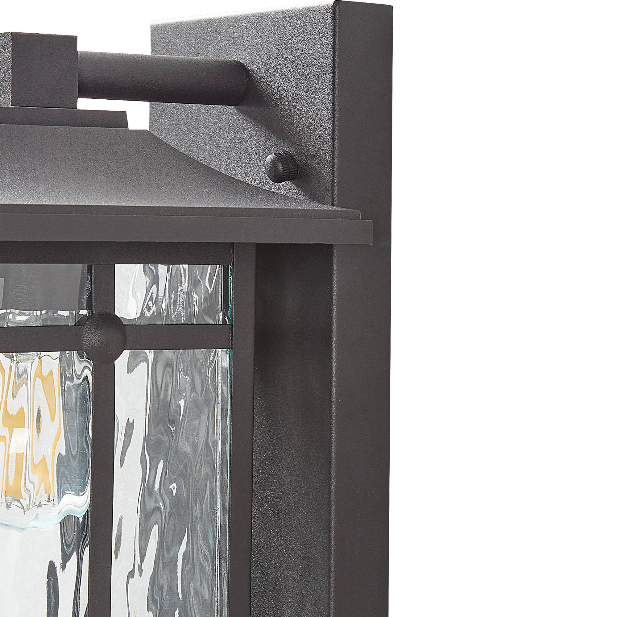 Beliani - Lampe murale pour l'extérieur Métal Noir TEVIOT - Beliani - Imagen 6