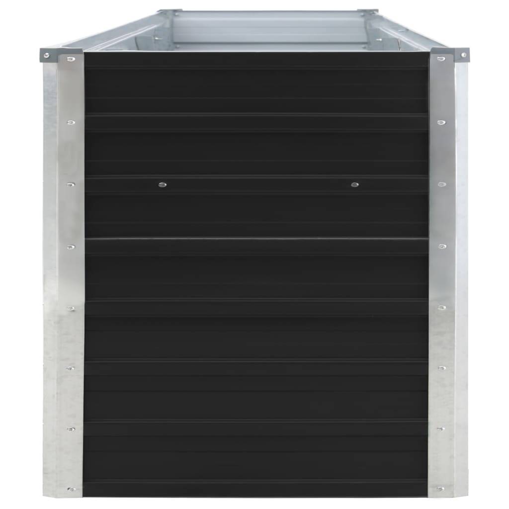 Helloshop26 - Jardinière lit surélevé plantes fleurs jardin acier galvanisé 320 x 40 x 45 cm anthracite - Imagen 3
