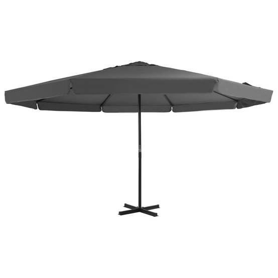 Helloshop26 - Parasol avec mât en aluminium 500 cm anthracite - Image 1