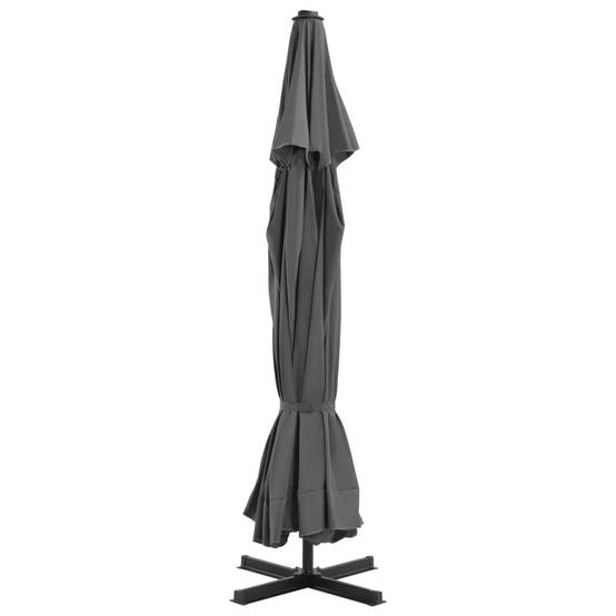 Helloshop26 - Parasol avec mât en aluminium 500 cm anthracite - Image 3