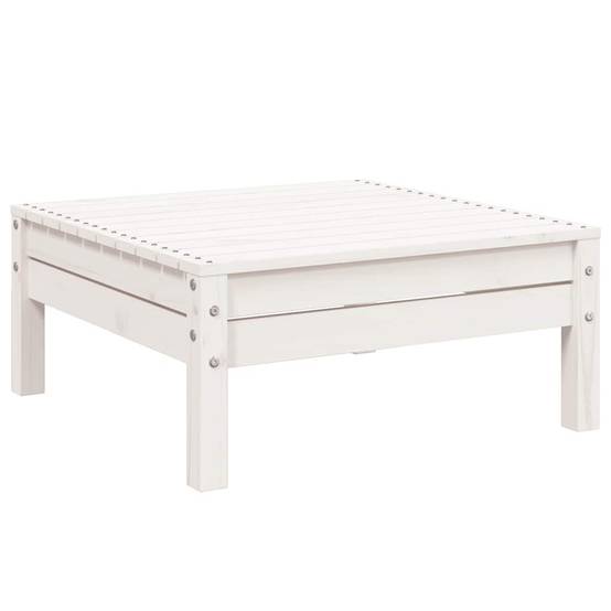 Canapé Extérieur 3 Places Bois Pin Massif Blanc avec Repose-Pieds Palette Design pour Terrasse Style Bord de Mer – ComfortXL Outdoor Living - Image 9
