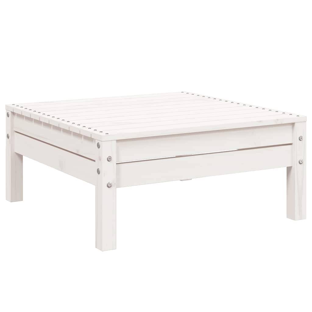 Canapé Extérieur 3 Places Bois Pin Massif Blanc avec Repose-Pieds Palette Design pour Terrasse Style Bord de Mer – ComfortXL Outdoor Living - Image 9