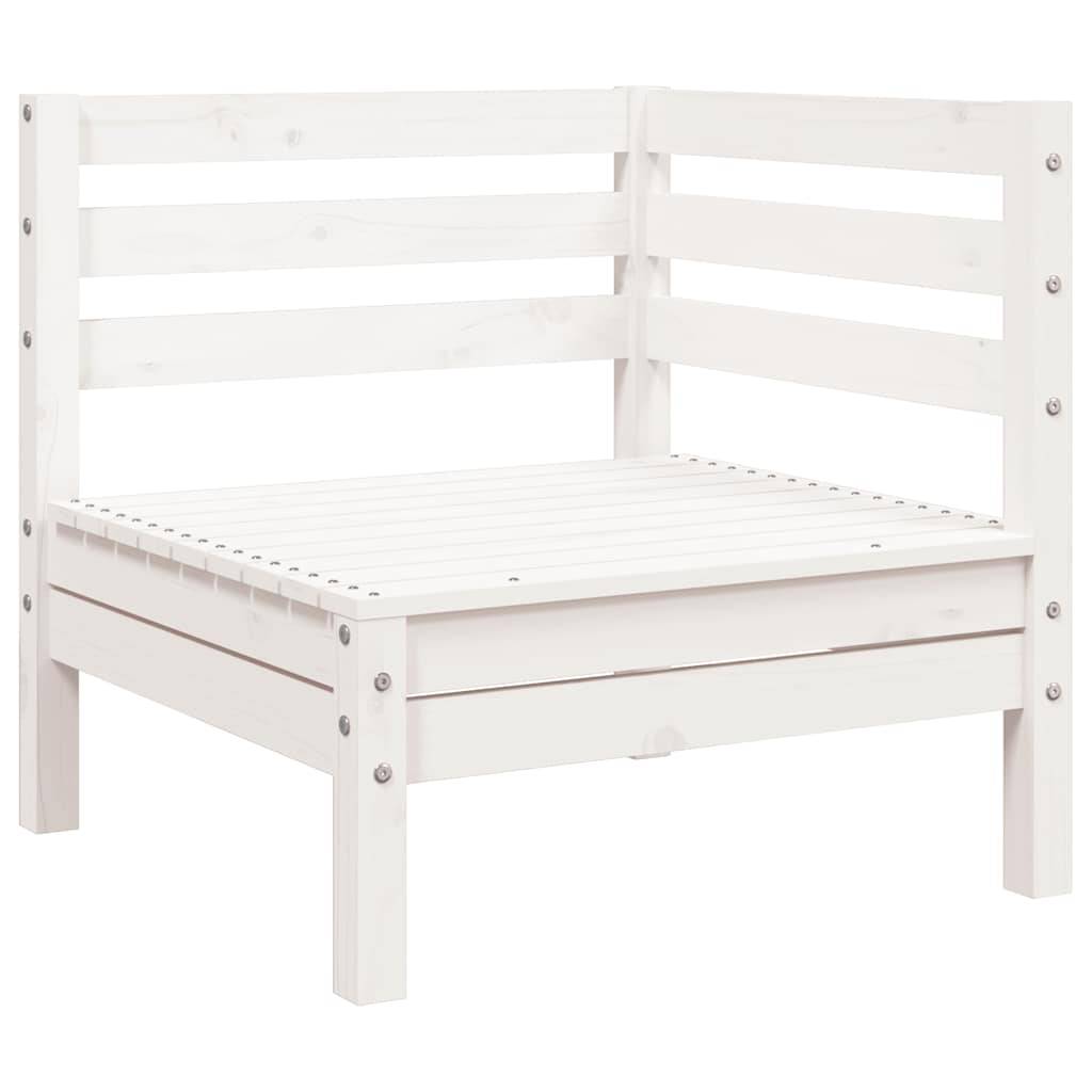 Canapé Extérieur 3 Places Bois Pin Massif Blanc avec Repose-Pieds Palette Design pour Terrasse Style Bord de Mer – ComfortXL Outdoor Living - Image 5