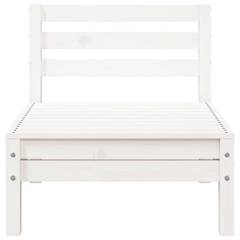 Canapé Extérieur 3 Places Bois Pin Massif Blanc avec Repose-Pieds Palette Design pour Terrasse Style Bord de Mer – ComfortXL Outdoor Living - Image 8