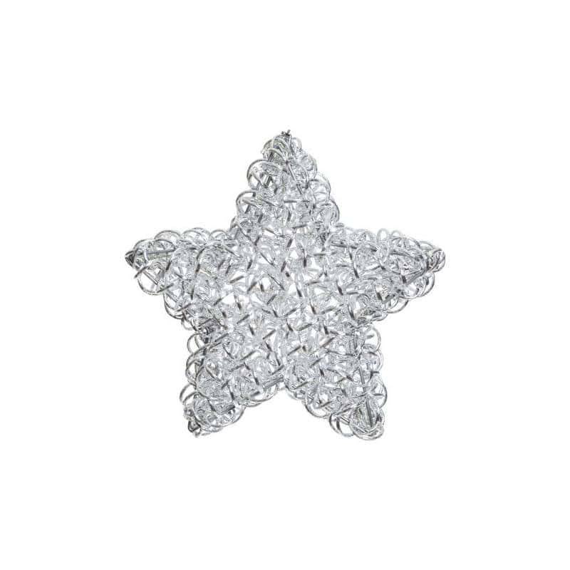 Lotti - étoile lumineuse à LED 3D Aluminium Argenté Gliter Ø40cm 60 leds blanc chaud Lotti - Imagen 3