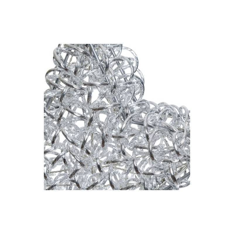 Lotti - étoile lumineuse à LED 3D Aluminium Argenté Gliter Ø40cm 60 leds blanc chaud Lotti - Imagen 4