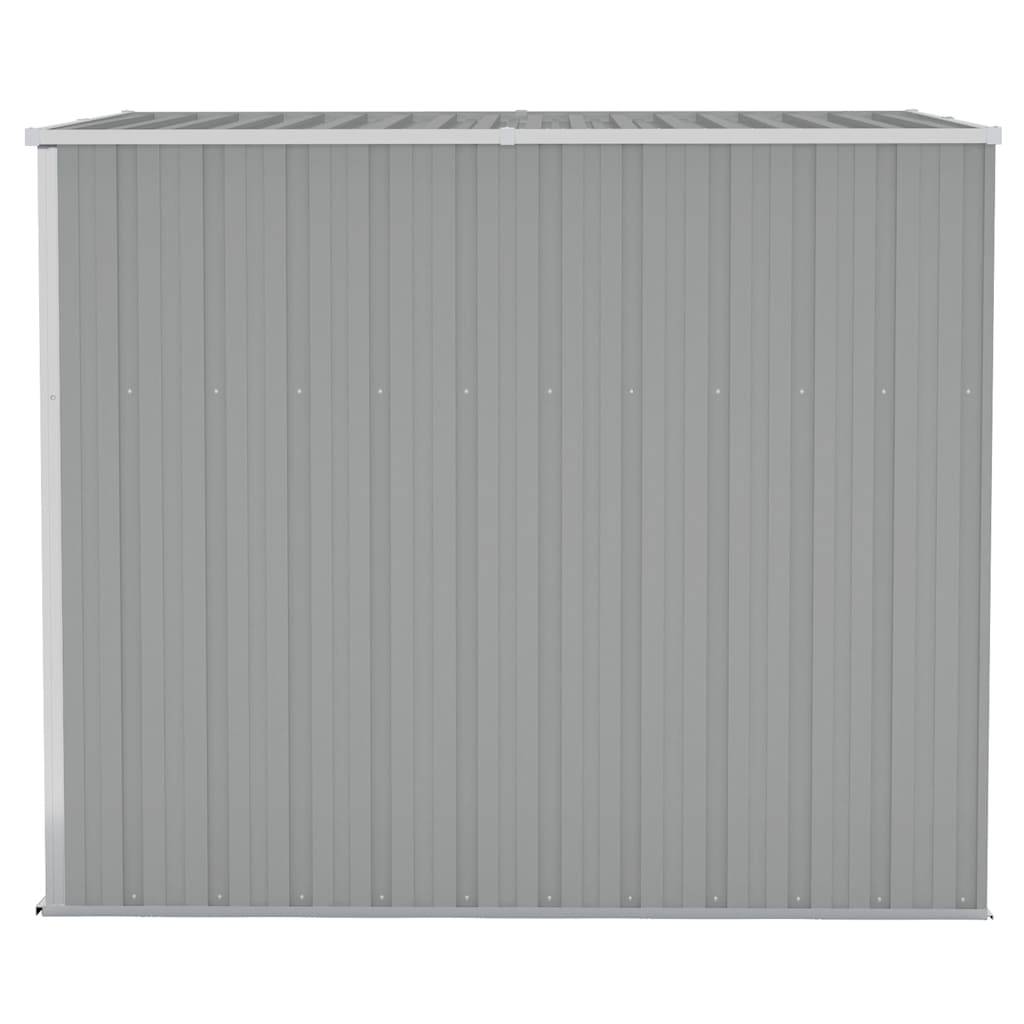 PANGIVO - Abri de jardin mural avec double porte - Acier galvanisé - Gris 118x194x178 cm - Surface au sol 2,29m² - PANGIVO - Image 5