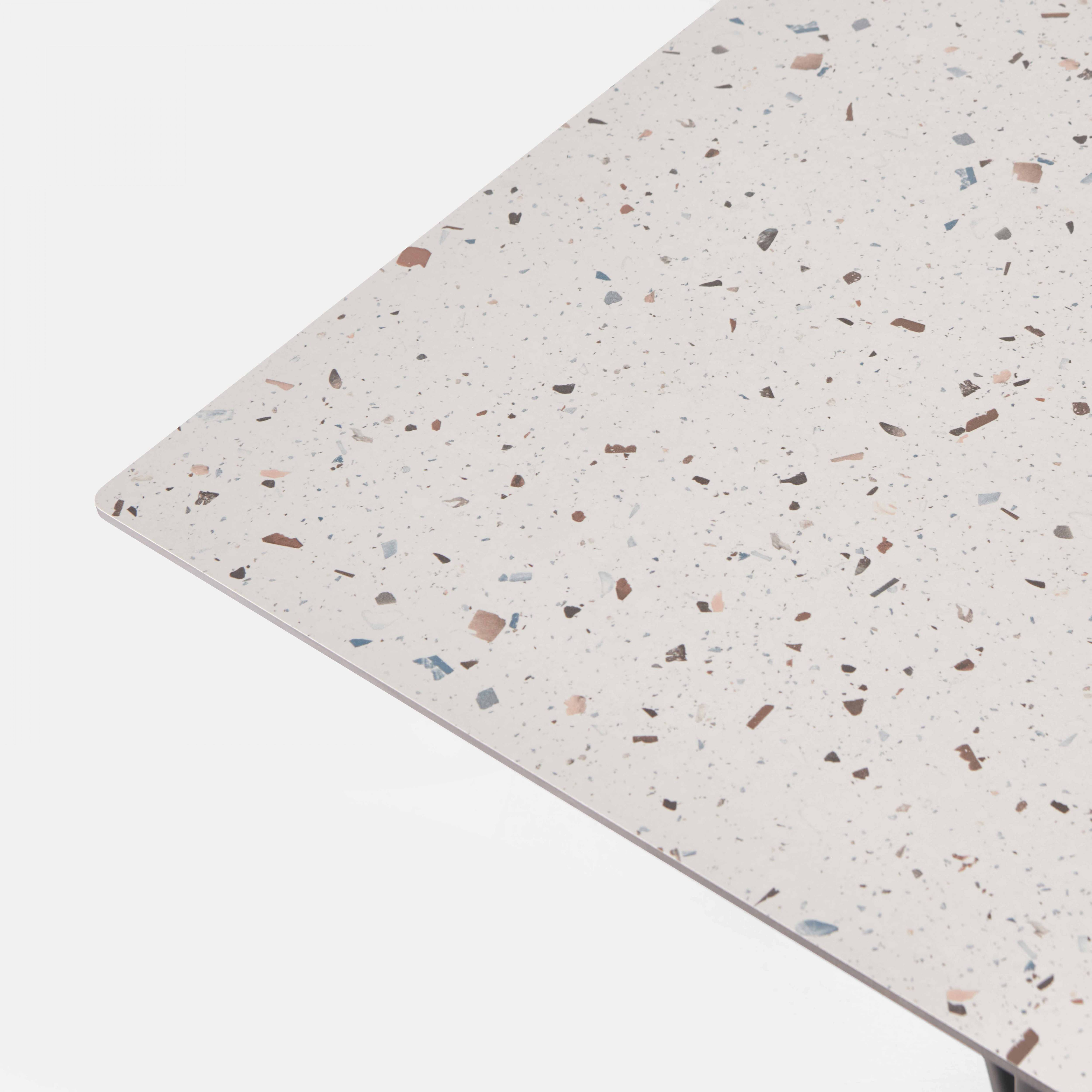 Oviala - Plateau de table stratifié 60x60 cm terrazzo moucheté Opéra - Oviala - Imagen 6