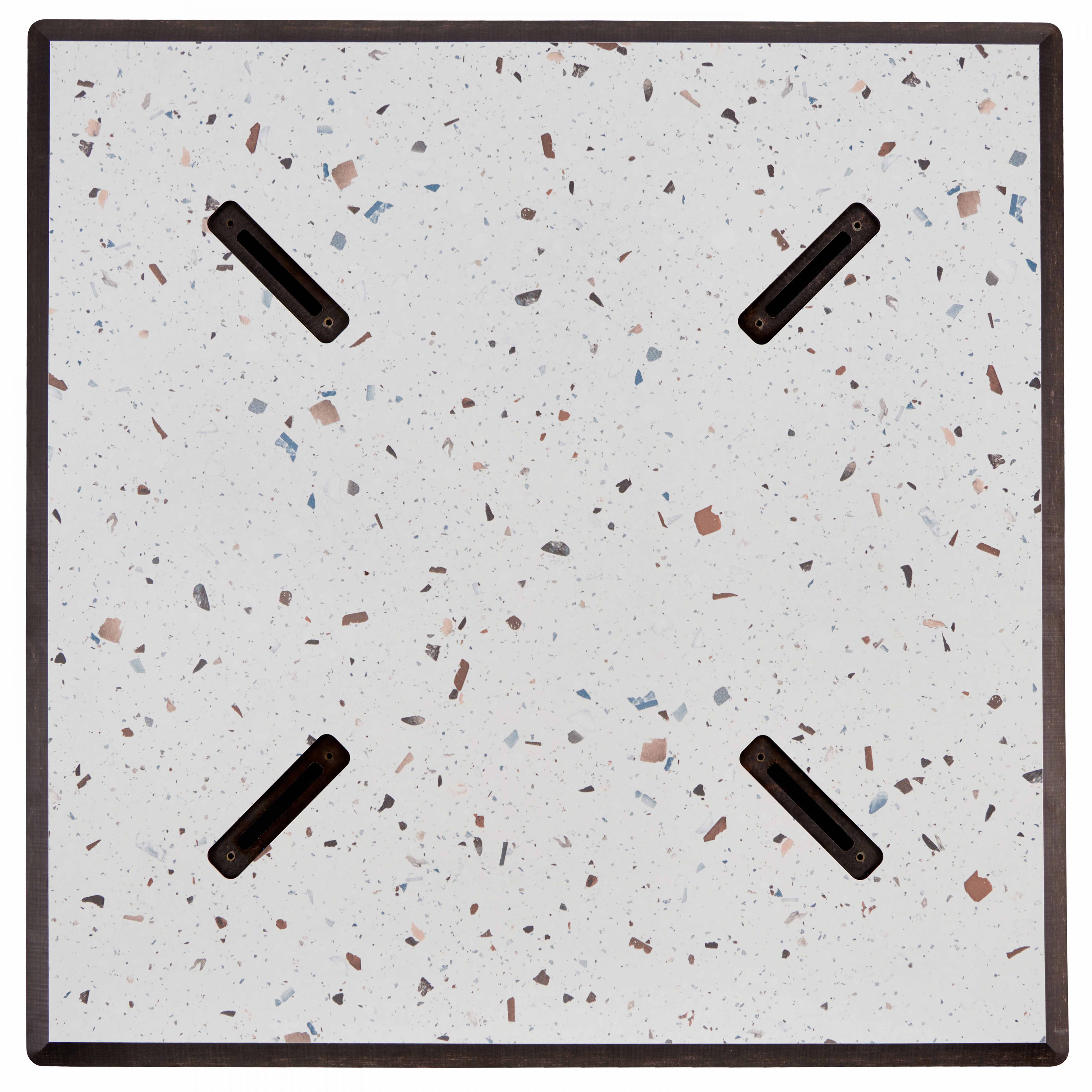Oviala - Plateau de table stratifié 60x60 cm terrazzo moucheté Opéra - Oviala - Imagen 5