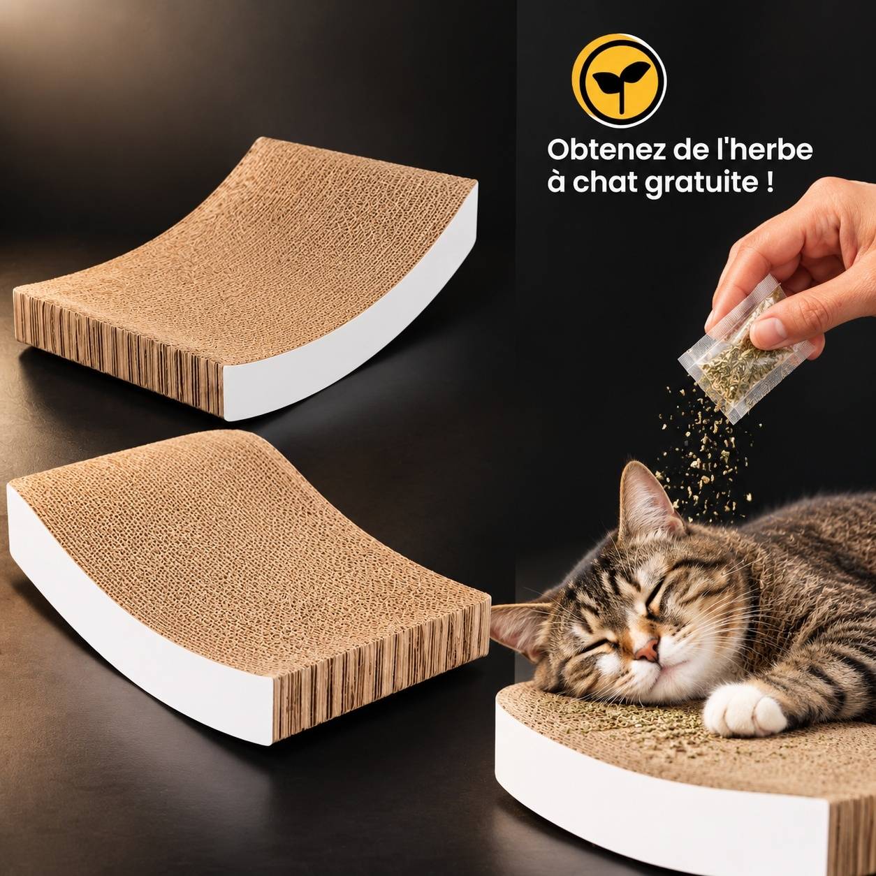 Grattoir pour Chat Carton Double Face Texturé Durable Économique - Image 9