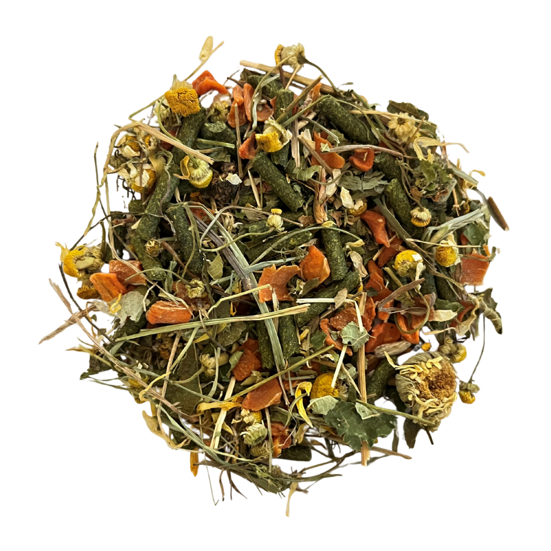 Mix de L'Eden - Mélange des feuilles naturelles séchées - Alimentation pour lapins et rongeurs - L'Eden des Pattounes