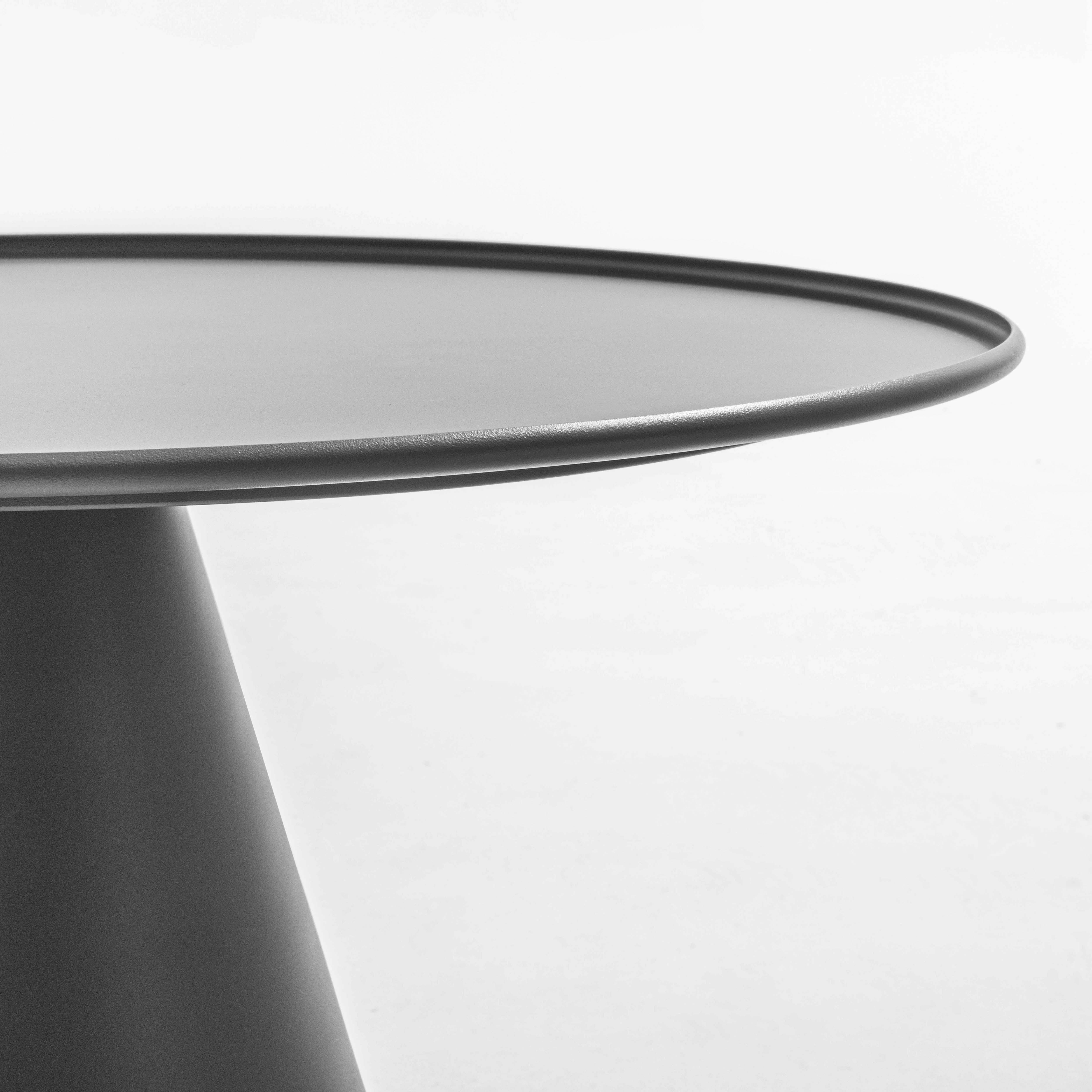 Oviala - Table basse ronde 60 cm en acier gris anthracite Gomba Gomba - Oviala - Imagen 6