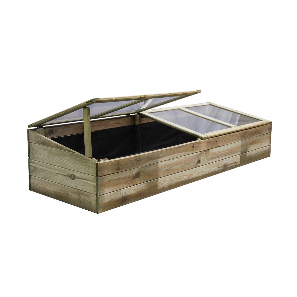 Serre double chassis en bois Florence - Cémonjardin - Imagen 3