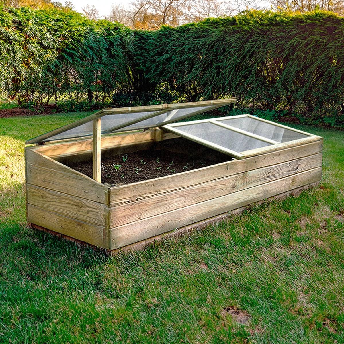 Serre double chassis en bois Florence - Cémonjardin - Imagen 1