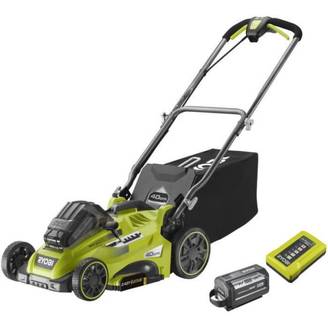RYOBI - Tondeuse 36V Power Assist™ - Ø coupe 40 cm - ramassage et mulching + batterie 6,0 Ah High Energy et chargeur - RLM36X