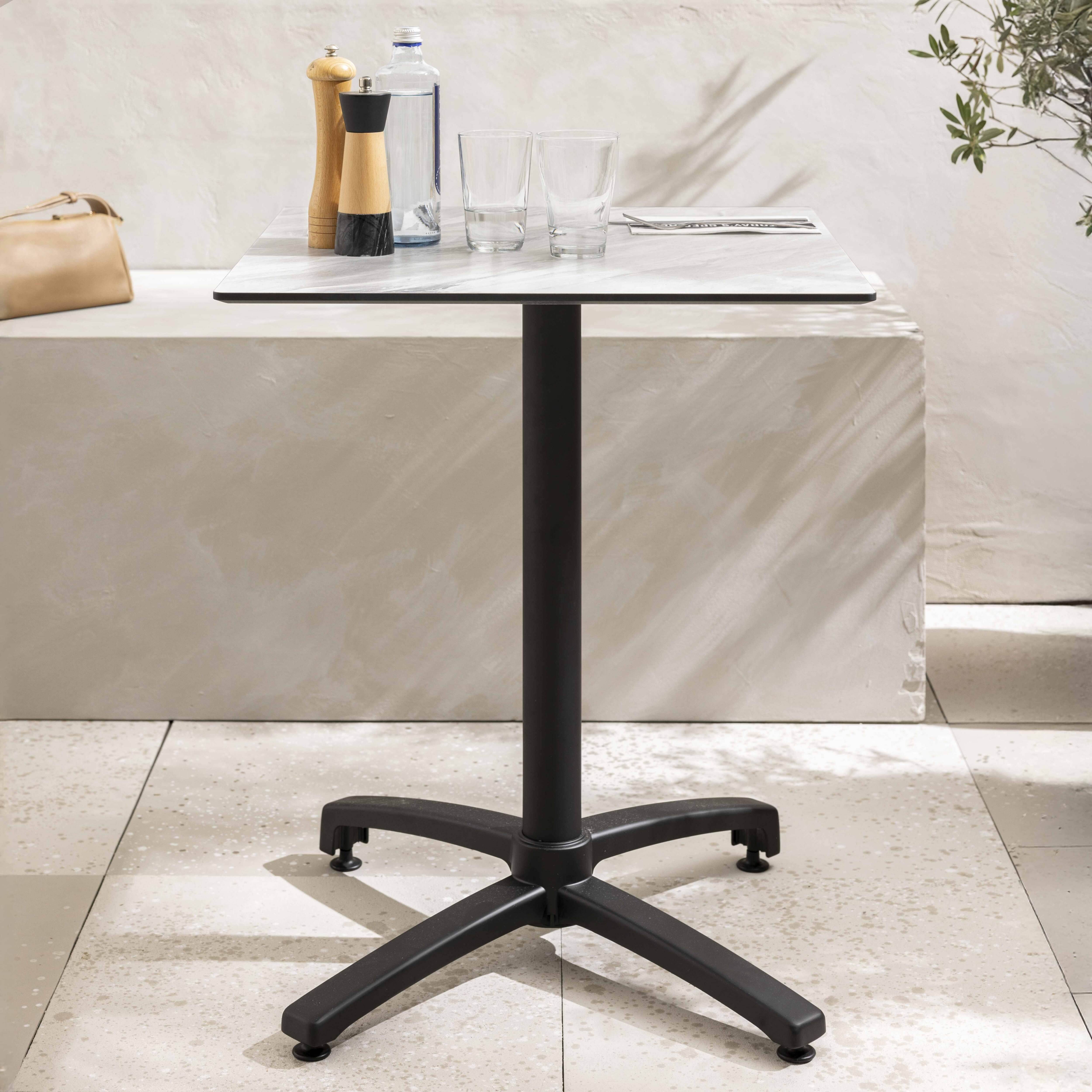 Oviala - Table de terrasse 60 cm inclinable marbre Opéra - Oviala - Imagen 2