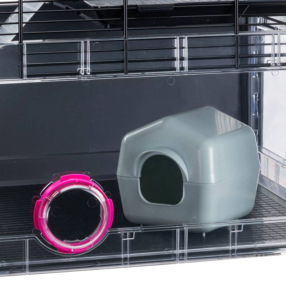 Ferplast - FERPLAST - Cage Hamster - Cage Souris  - Cage Hamster Grande - Grillage Métallique - avec Accessoires - Modulaire - Multipla Hamster, 72,5 x 37,5 xh - Imagen 8
