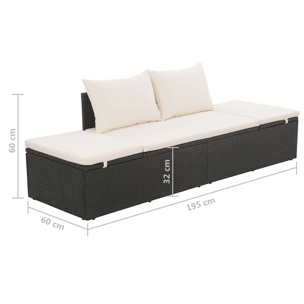 Prolenta Premium - Chaise longue pliante/transat College Corner Blanc 106 X 60 cm - P87209B - Image 6