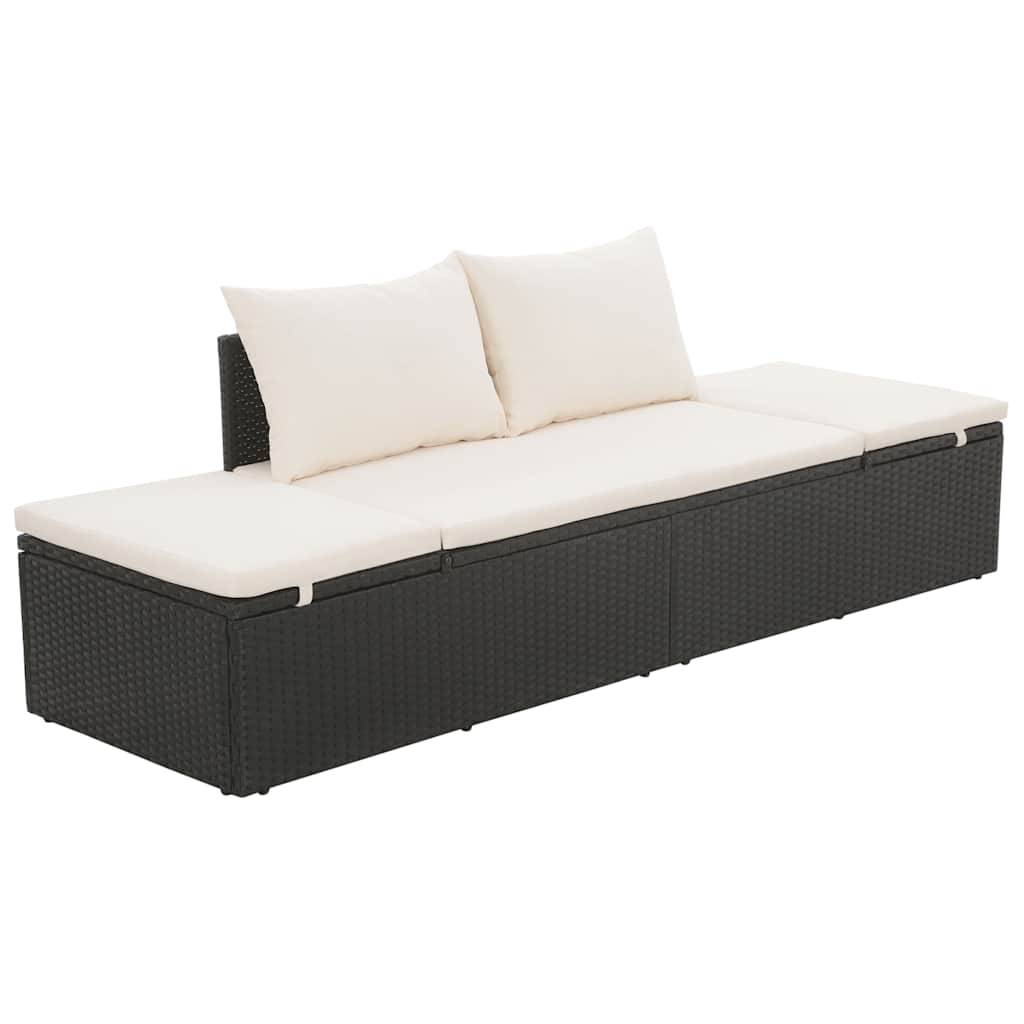 Prolenta Premium - Chaise longue pliante/transat College Corner Blanc 106 X 60 cm - P87209B - Image 2