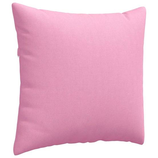 Set de 2 Coussins Décoratifs Tissu Doux Déhoussables pour Chambre et Salon Rose 50x50 cm – ComfortXL Outdoor Living - Image 5