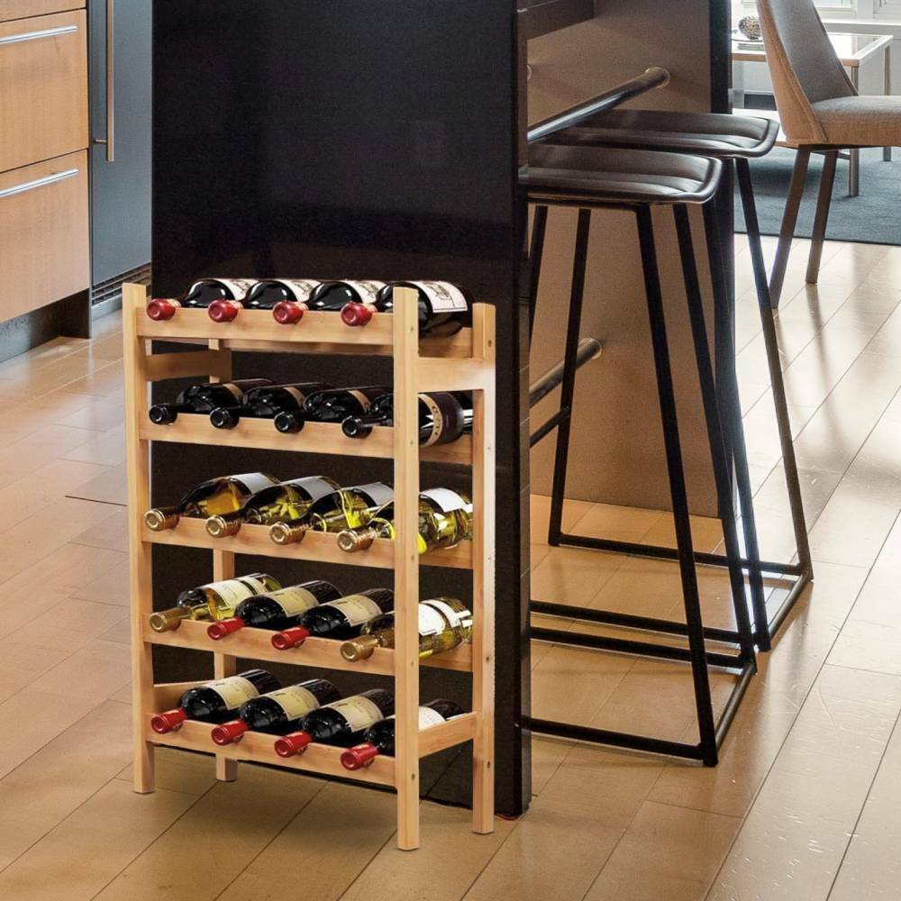 Etagère / casier à vin en bambou "BambooWine" - Image 6