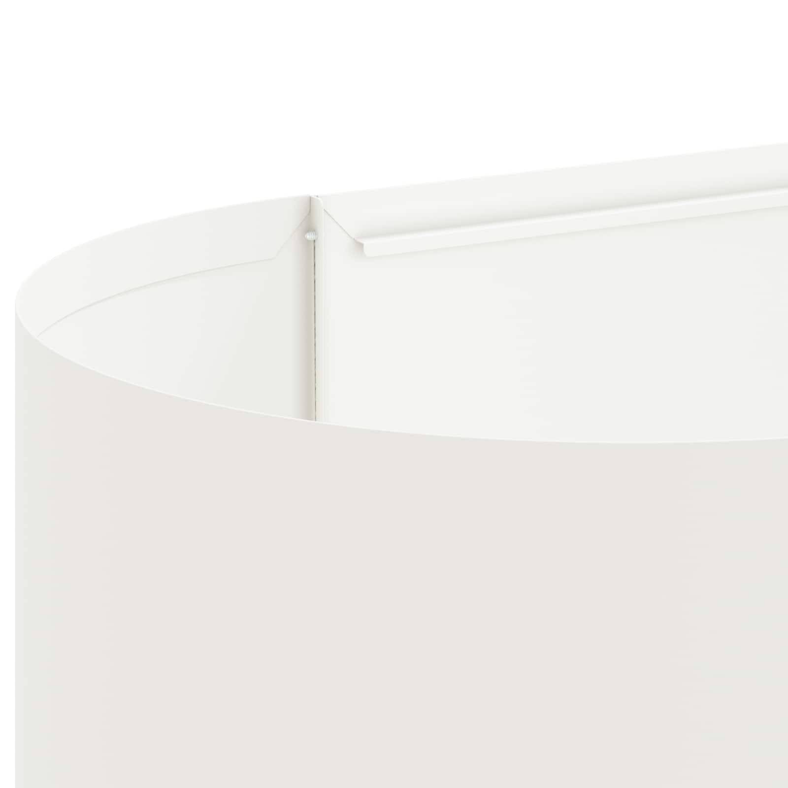 ComfortXL - Carré Potager Rectangulaire Acier Blanc pour Balcons et Patios 200x40cm - ComfortXL Outdoor Living - Image 6