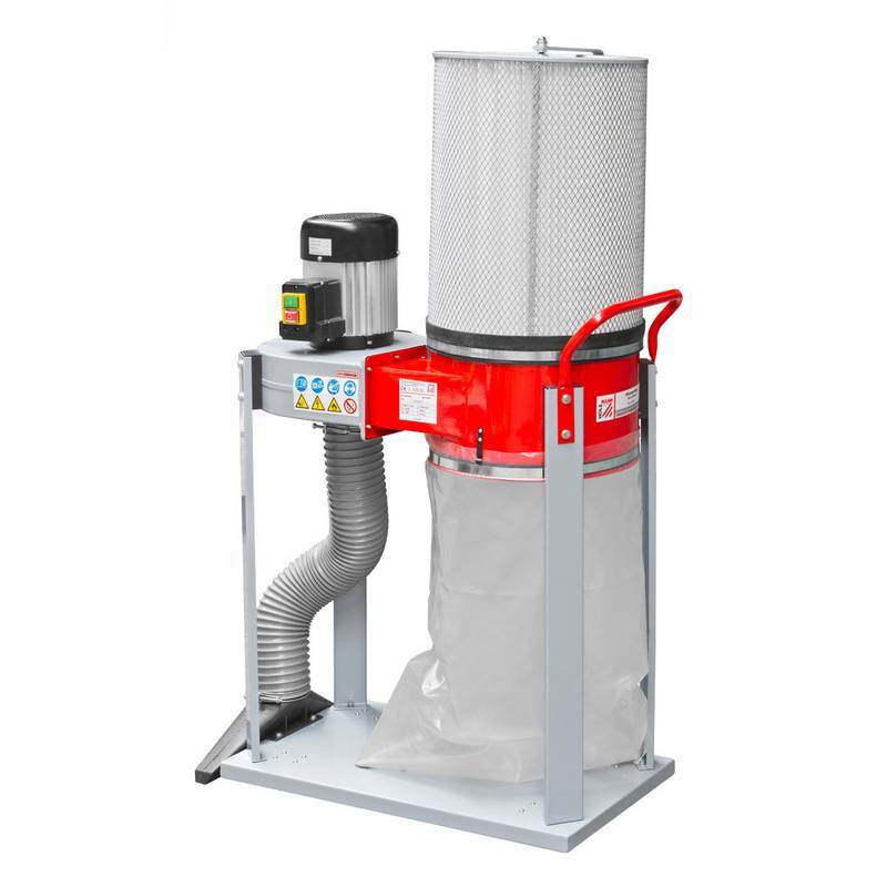 Aspirateur à copeaux de bois - 1 sac 60 litres 750W - 400V - ABS1500FF - 400V Holzmann - Image 1