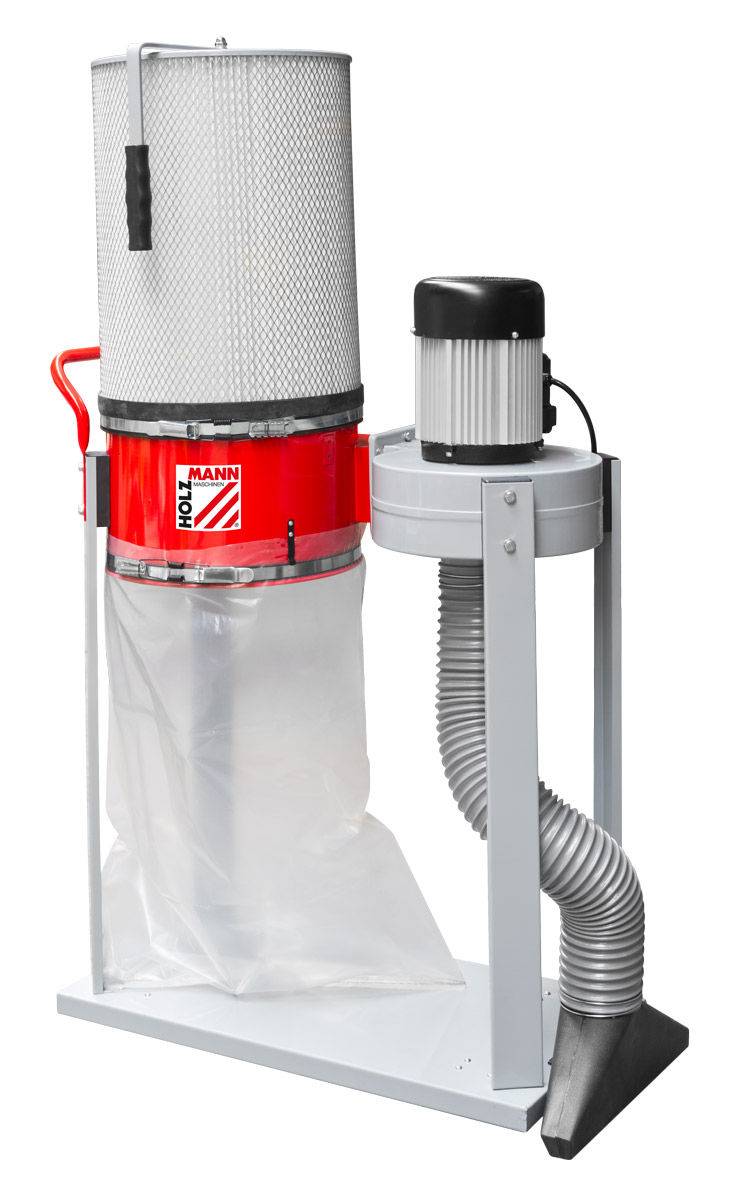 Aspirateur à copeaux de bois - 1 sac 60 litres 750W - 400V - ABS1500FF - 400V Holzmann - Image 2