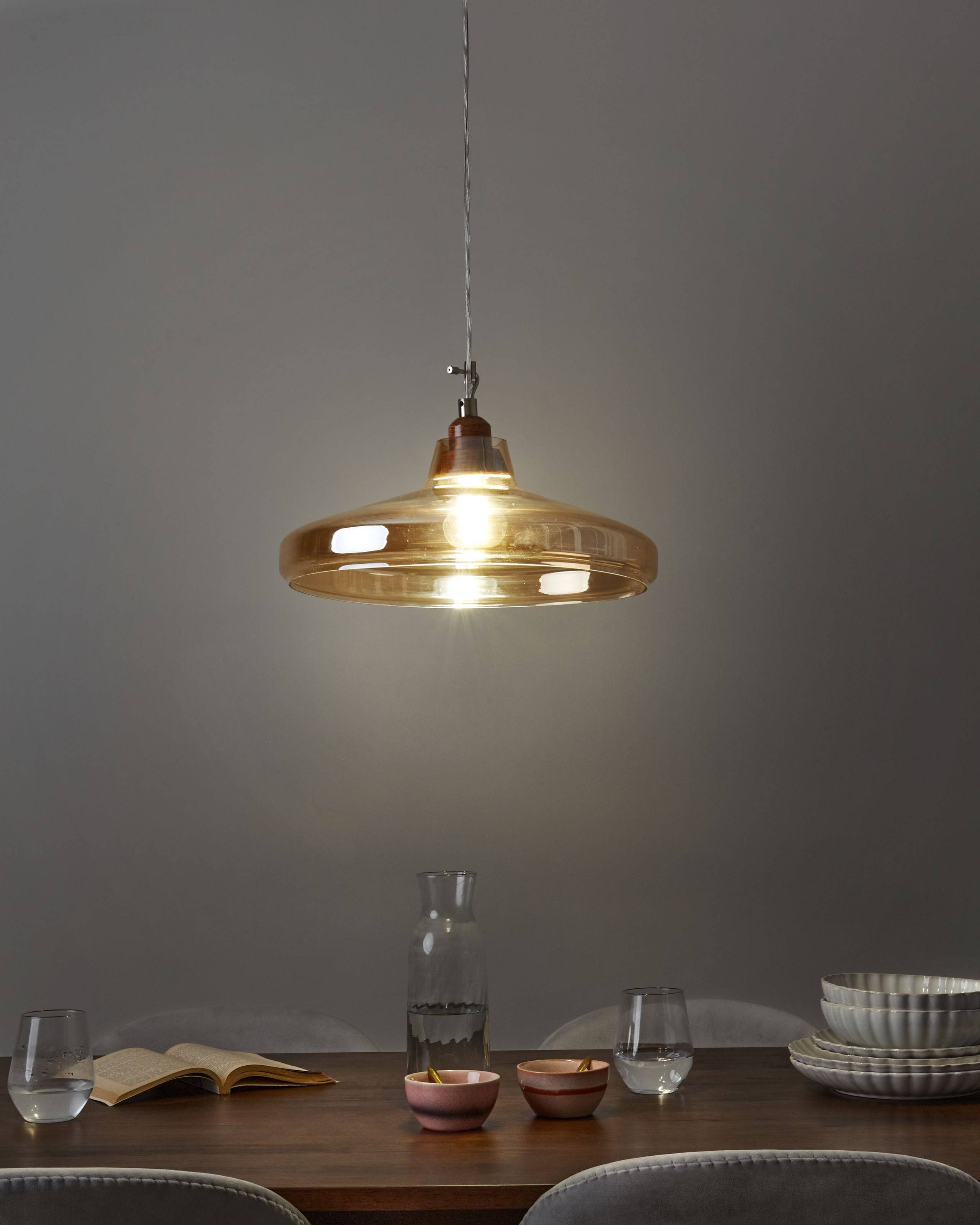 Beliani - Lampe suspension Verre Doré ALIKOS - Beliani