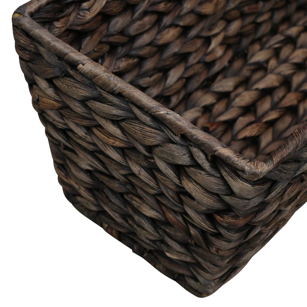 ComfortXL - Set de 2 Bacs à Fleurs Jacinthe d'Eau Tressée pour Balcon Intérieur Marron – ComfortXL Outdoor Living - Image 8