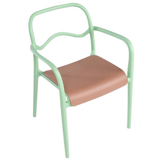 Beliani - Chaise de jardin Polypropylène Vert THASOS - 57x57x80- Beliani - Image 6